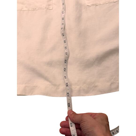 Reformation Semi Sheer A-Line Midi Skirt With Pockets, White, XS - Picture 5 of 7